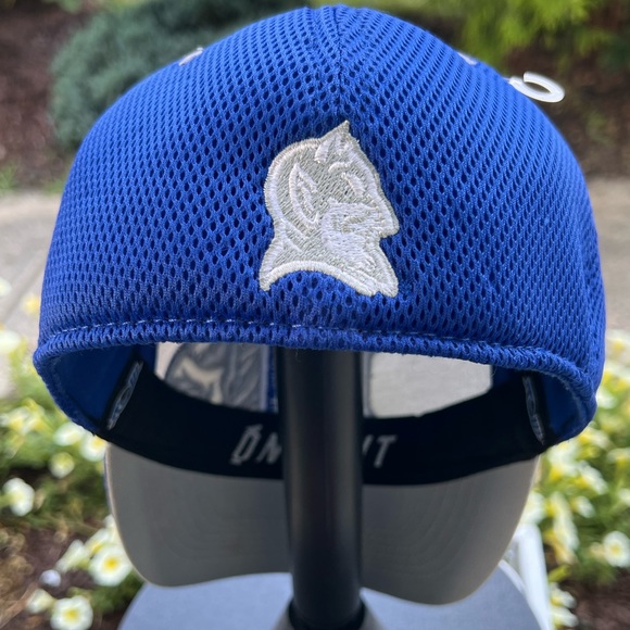 Duke Hat White and Blue onefit fitted embroidered collegiate cap - Picture 3 of 6